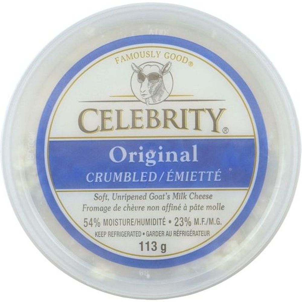 Celebrity Plain Crumbled Goat Cheese, 113 G -- 9 Per Case