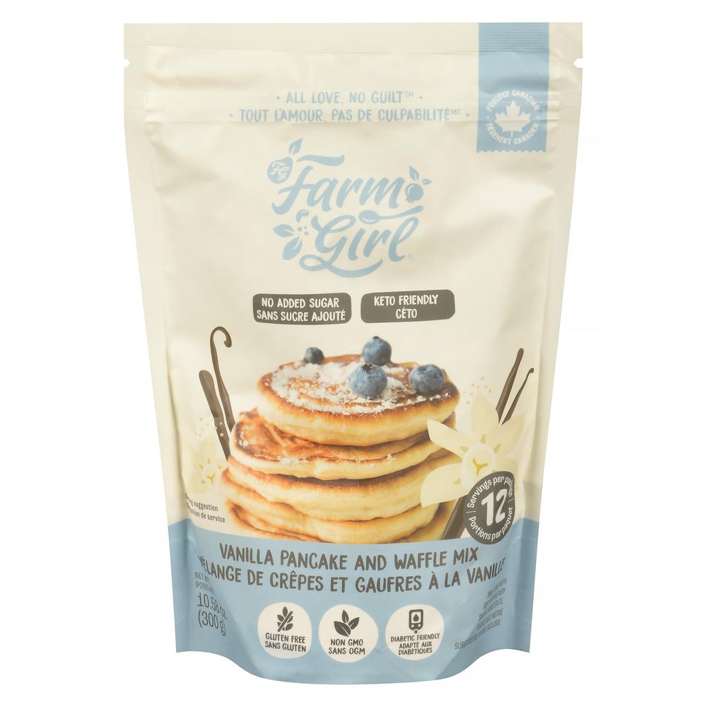 Farm Girl Vanilla Pancake And Waffle Mix, 300 G -- 12 Per Case