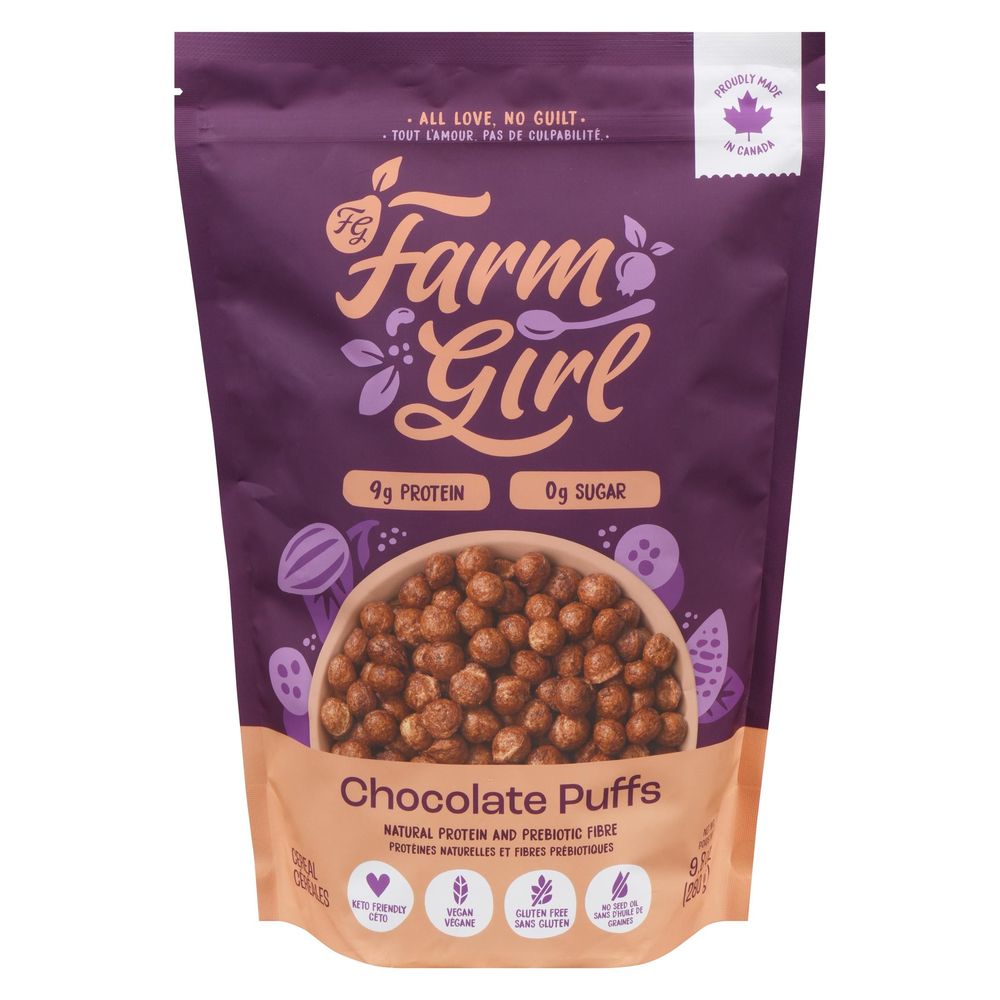 Farm Girl Chocolate Puffs Cereal, 280 G -- 6 Per Case