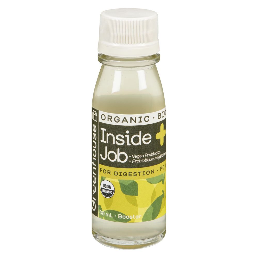 Greenhouse Organic Inside Job Wellness Shots For Digestion, 60 Ml -- 12 Per Case