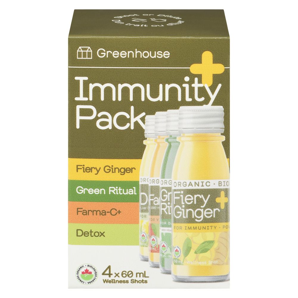 Greenhouse Organic Immunity Variety Pack, 60 Ml -- 40 Per Case