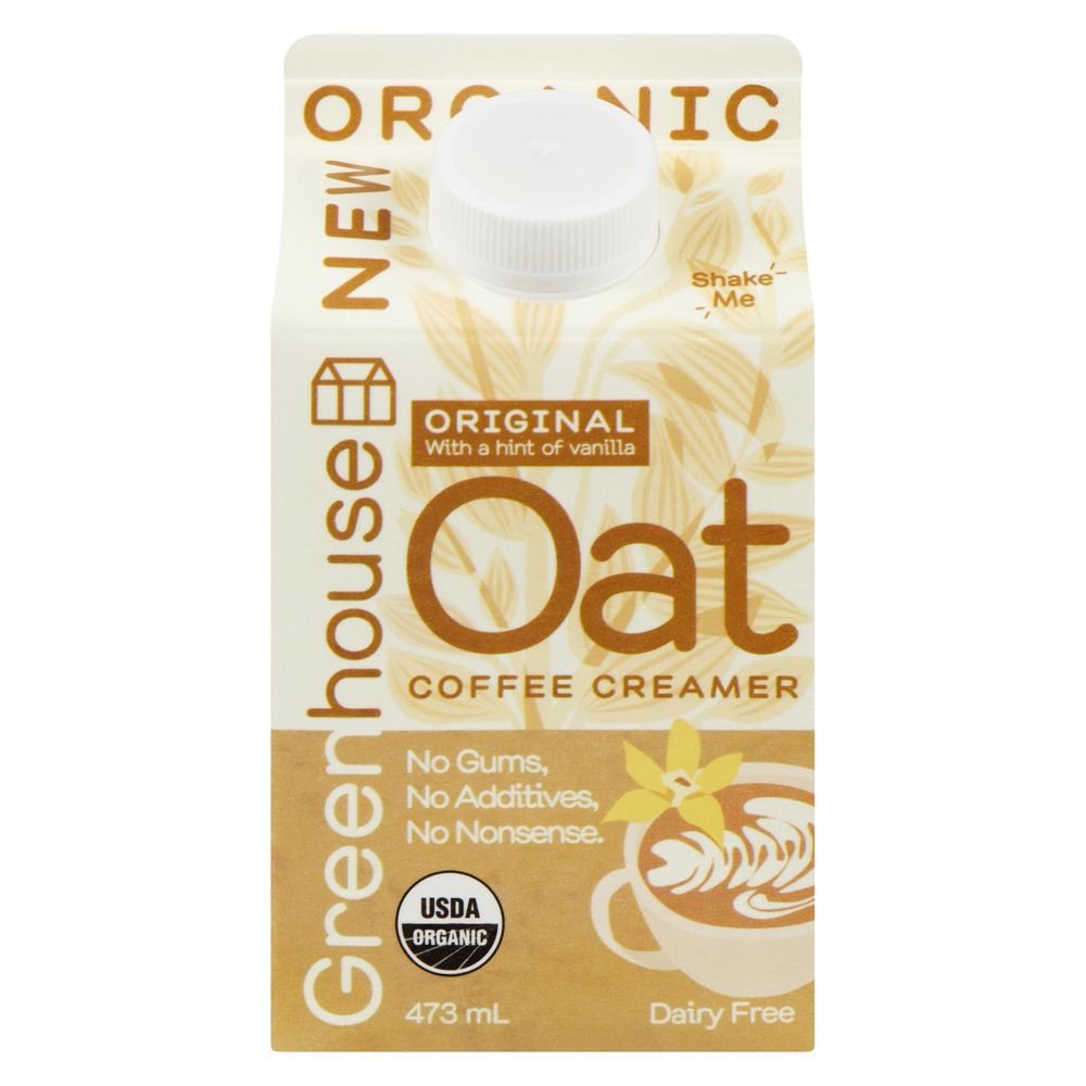 Greenhouse Organic Original Oat Coffee Creamer, 473 Ml -- 6 Per Case