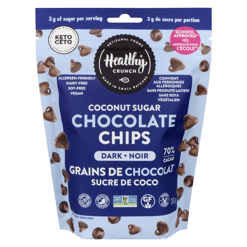 Healthy Crunch Coconut Sugar Chocolate Chips, 283 G -- 6 Per Case