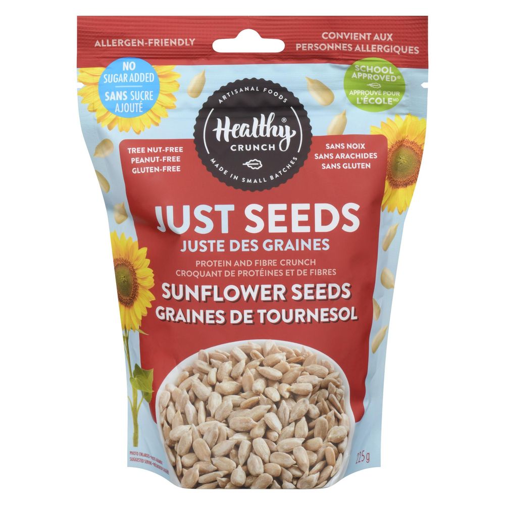 Healthy Crunch Just Seeds - Sunflower Seeds, 225 G -- 6 Per Case