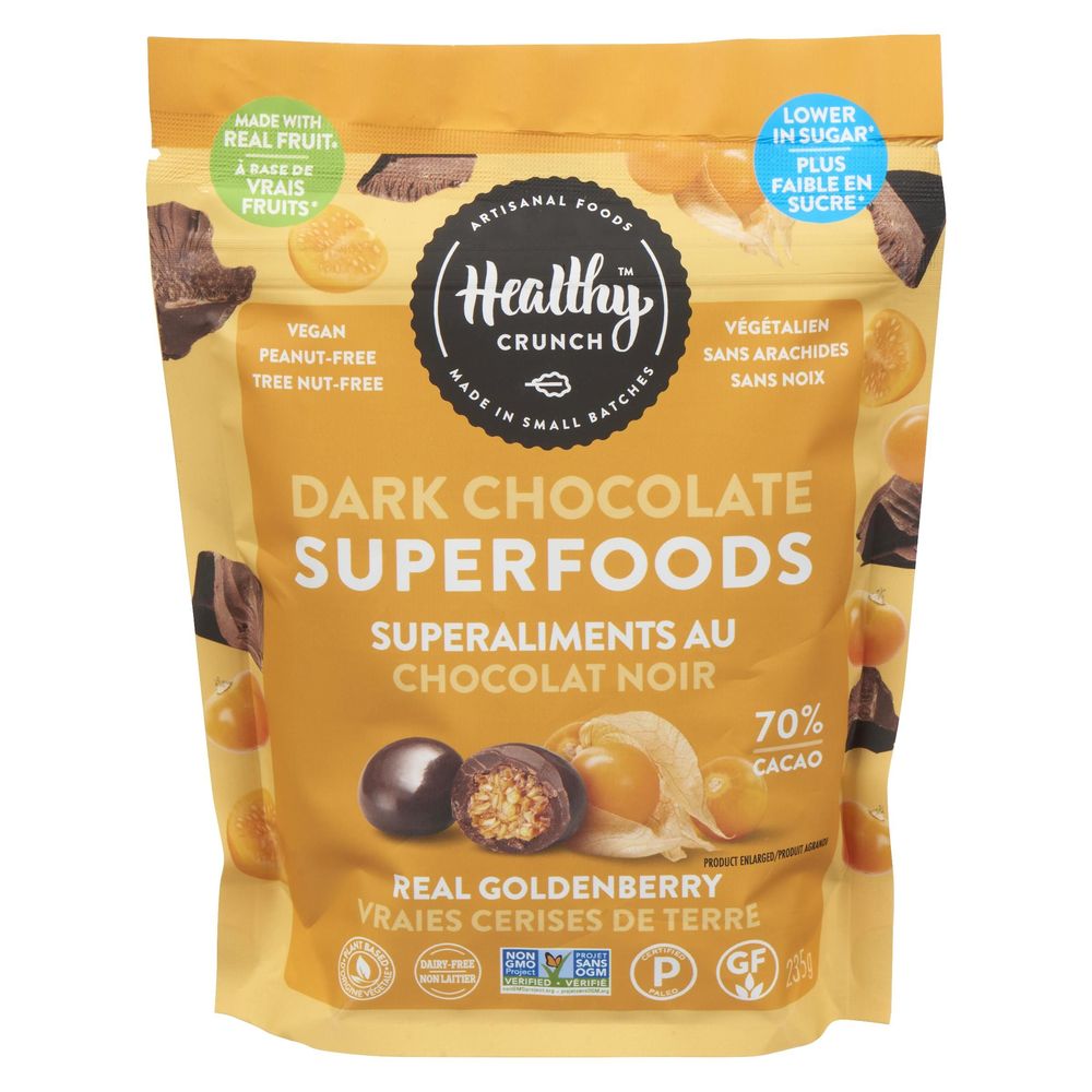 Healthy Crunch Dark Chocolate And Golden Berry Superfoods, 235 G -- 6 Per Case