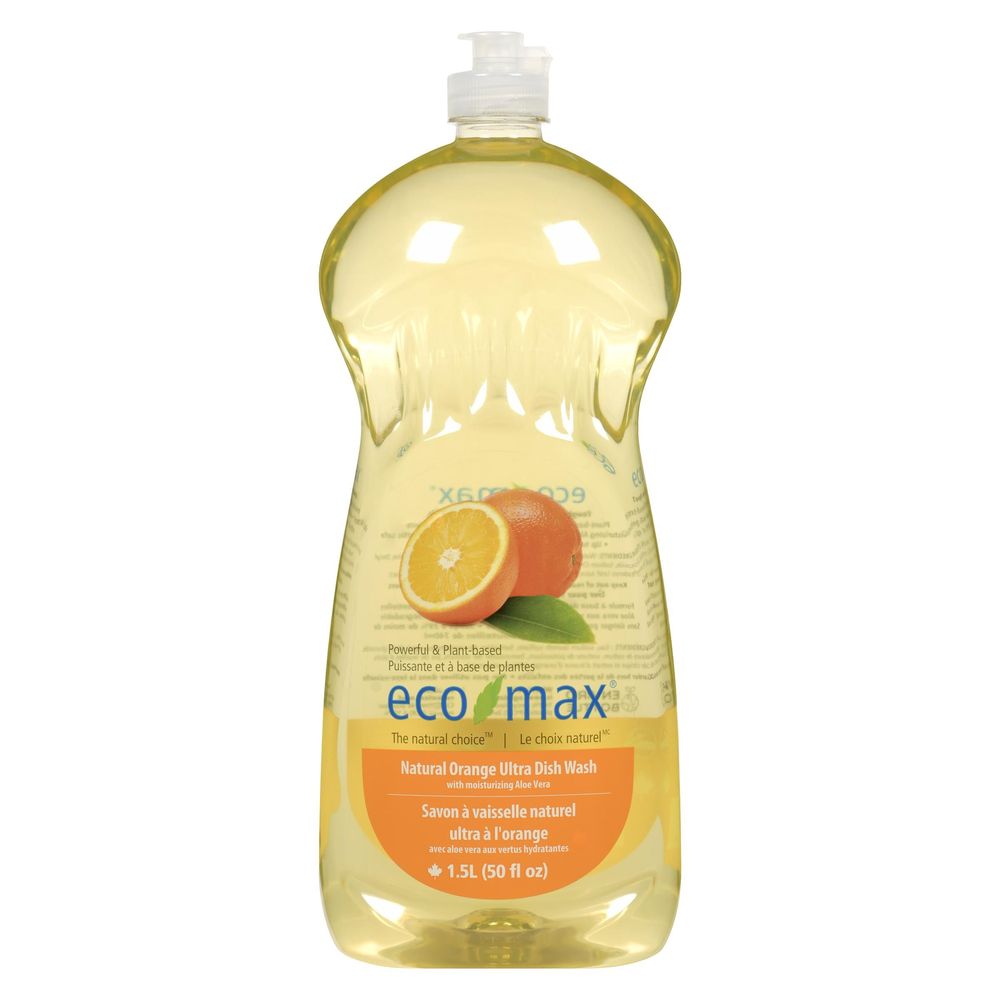 Eco-max Natural Orange Ultra Dish Wash, 1.5 L -- 4 Per Case
