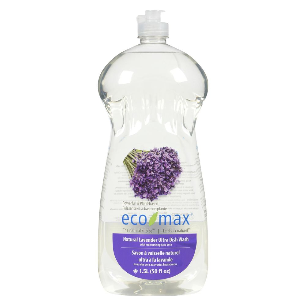 Eco-max Natural Lavender Ultra Dish Wash, 1.5 L -- 4 Per Case