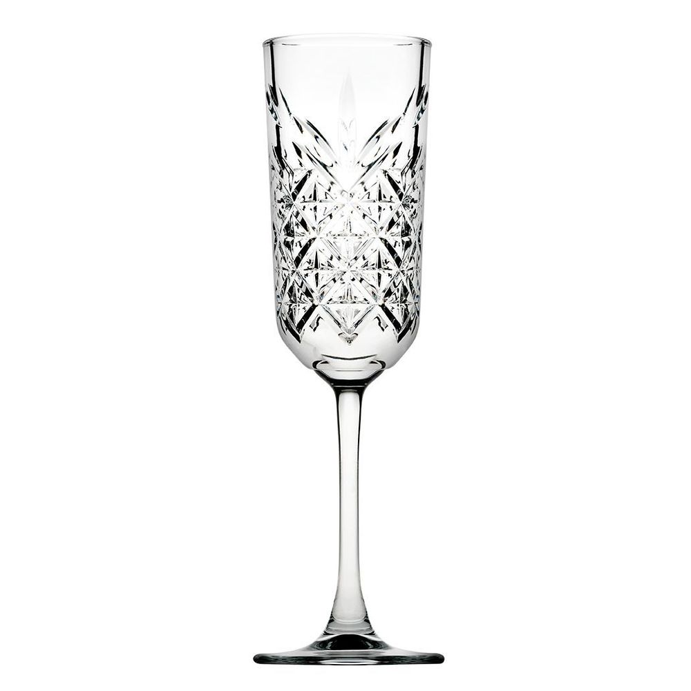 Pasabahce Timeless Champagne Flute Glass, 5.9 Oz Capacity -- 12 Per Case