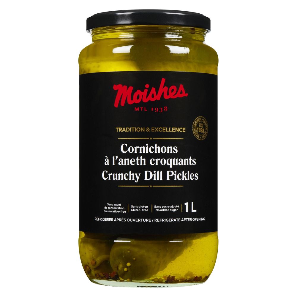 Moishe's Kosher Dill Pickles - Shelf Stable, 1 L -- 12 Per Case