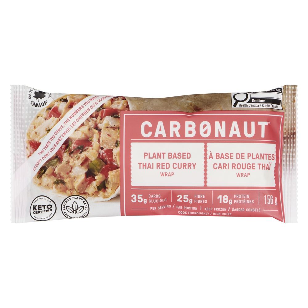 Carbonaut Plant Based Thai Red Curry Wrap, 156 G -- 12 Per Case