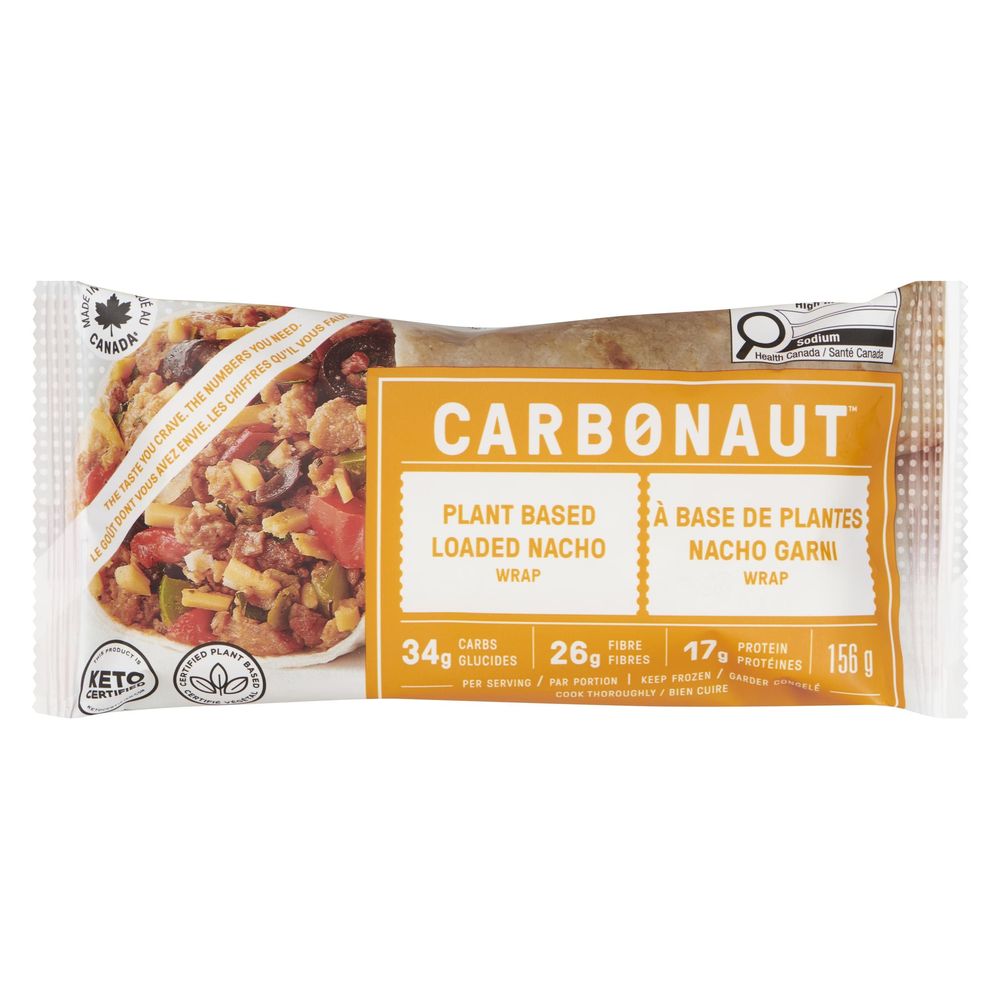 Carbonaut Plant Based Loaded Nacho Wrap, 156 G -- 12 Per Case