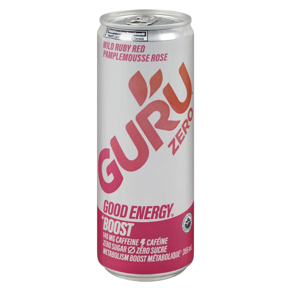 Guru Organic Wild Ruby Red Energy Drink, 355 Ml -- 24 Per Case