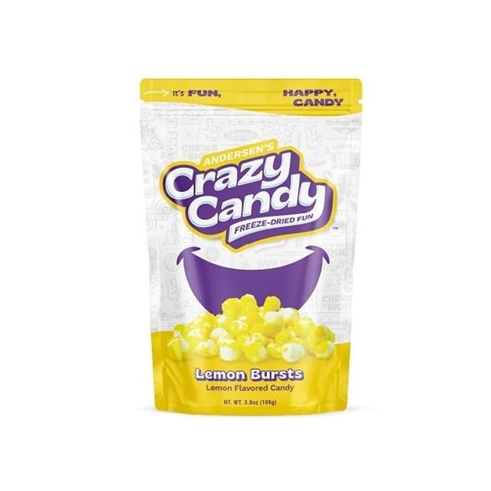 Crazy Candy Freeze-dried Fun Lemon Bursts Candy, 93.55 G -- 12 Per Case