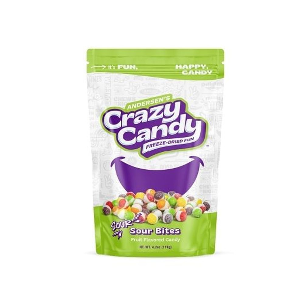 Crazy Candy Freeze-dried Fun Sour Bites Candy, 119.07 G -- 12 Per Case