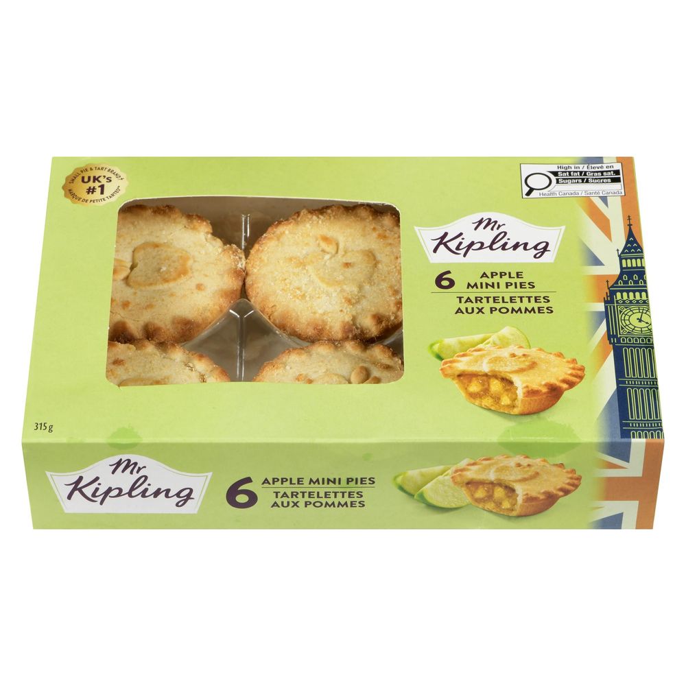 Mr Kipling Apple And Cinnamon Mini Pies, 315 G -- 8 Per Case