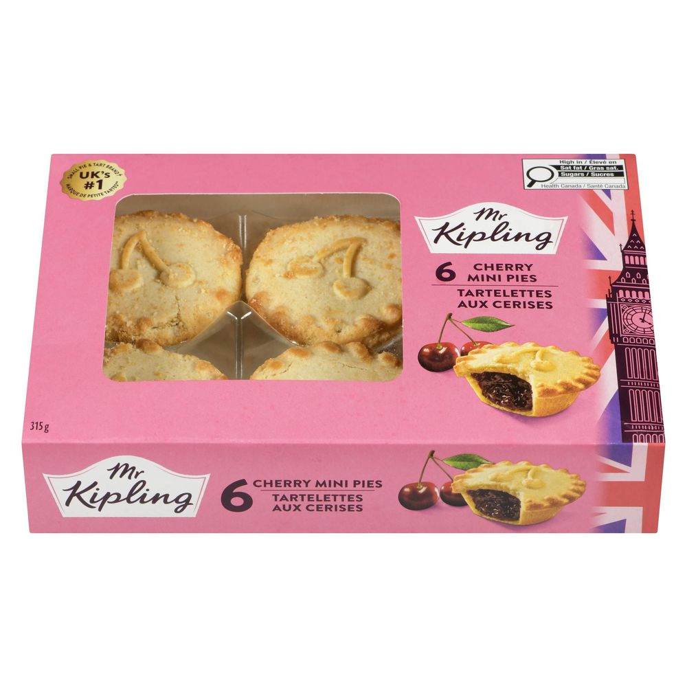 Mr Kipling Cherry Mini Pies, 315 G -- 8 Per Case