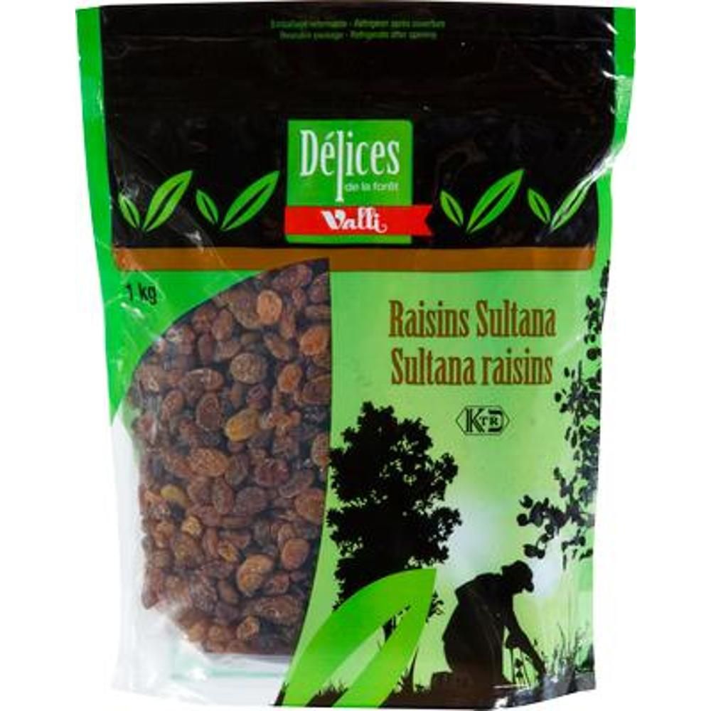 Delices Foret Dry Sultana Raisins, 1 Kg - 3 Per Case
