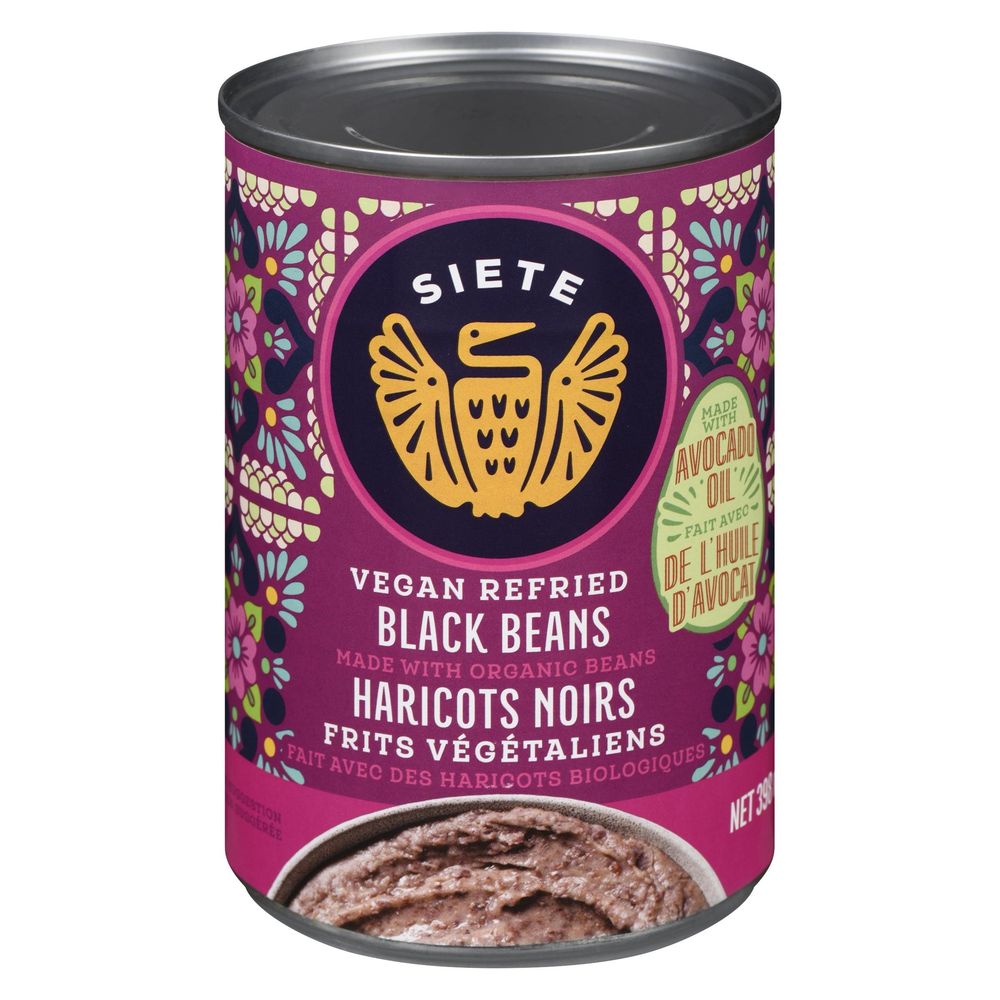 Siete Refried Black Beans, 398 Ml -- 12 Per Case