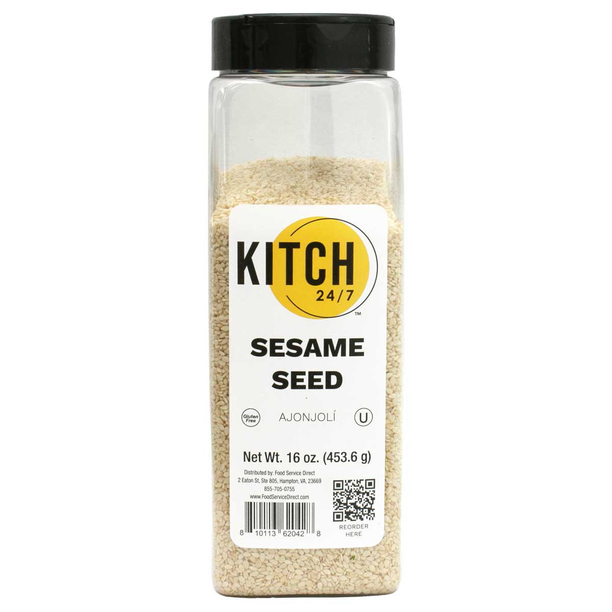 Kitch 24/7 Hulled Sesame Seeds, 16 Oz