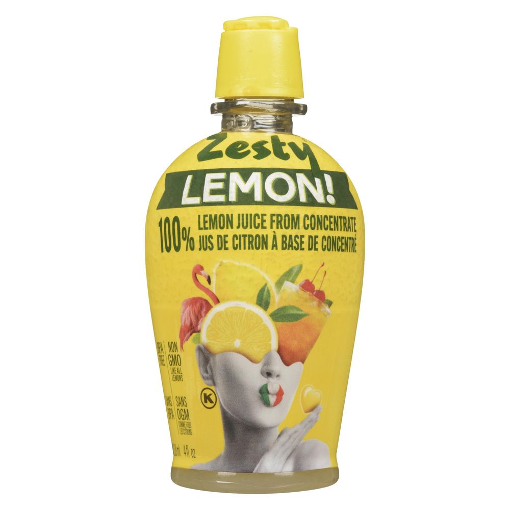 Dreamfoods Zesty Lemon Juice, 118 Ml -- 24 Per Case