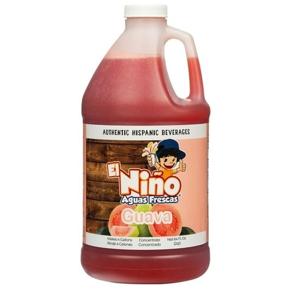 El Nino Aguas Frescas Guava, 1/2 Gal Bottle -- 6 Per Case