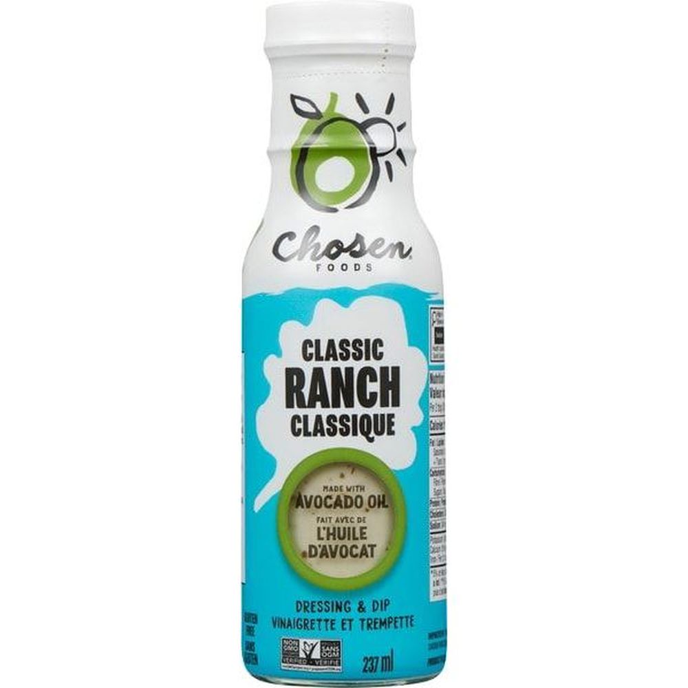 Chosen Foods Classic Avocado Oil Ranch Dressing, 237 Ml -- 6 Per Case