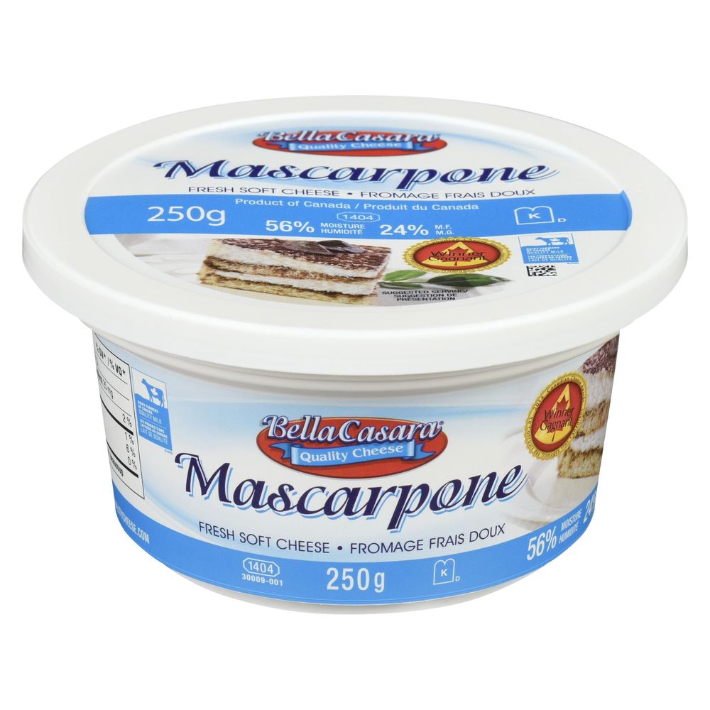 Bella Casara Mascarpone Cheese, 250 G -- 6 Per Case