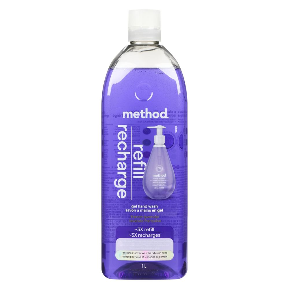 Method French Lavender Scent Foaming Hand Wash Refill, 1 L -- 4 Per Case