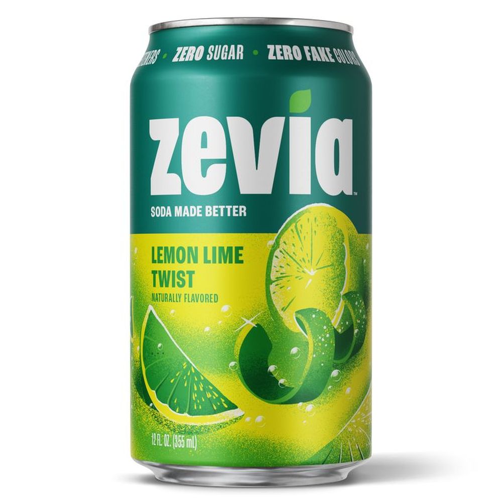 Zevia Soda Citron-lime, 355 Ml – 24 Par Caisse