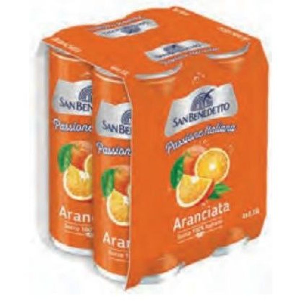 San Benedetto Orange Soda, 330 Ml -- 24 Per Case