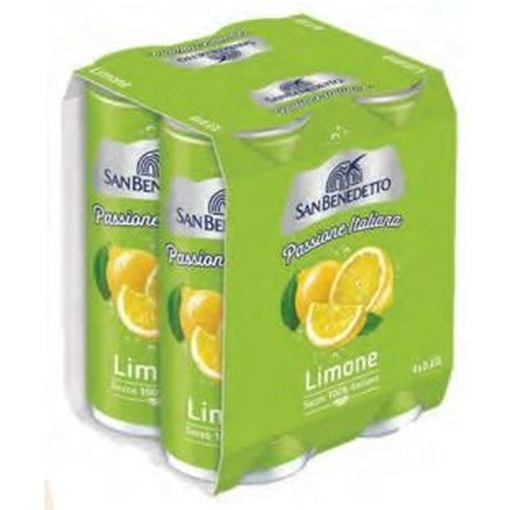 San Benedetto Lemon Soda, 330 Ml -- 24 Per Case