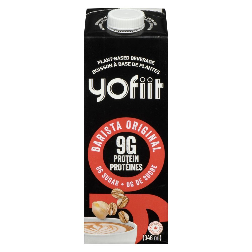 Yofiit Lait De Pois Chiches Riche En Protéines Original Barista, 946 Ml – 12 Par Caisse