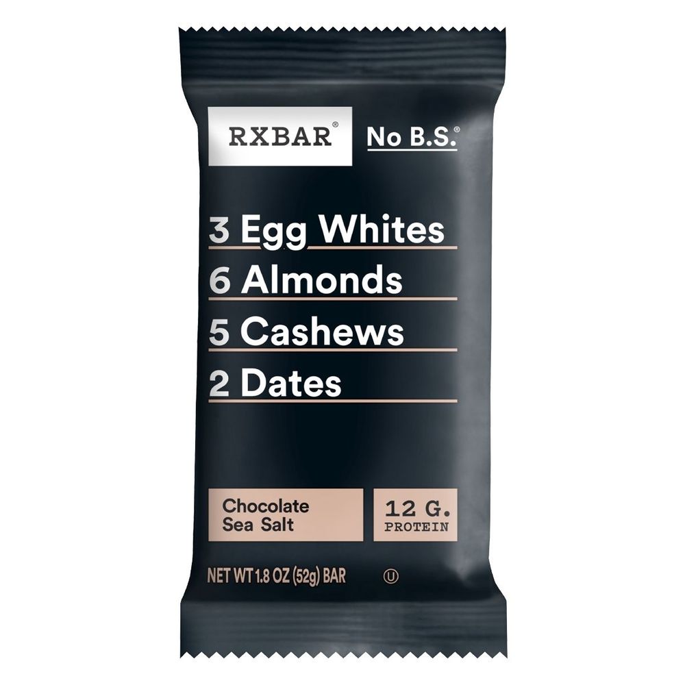 Rxbar Chocolate Sea Salt Protein Bar, 52 G -- 12 Per Case