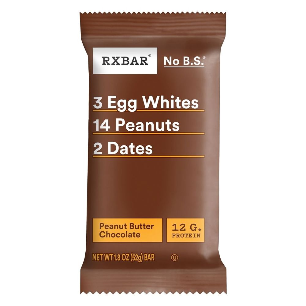 Rxbar Peanut Butter Chocolate Protein Bar, 52 G -- 12 Per Case