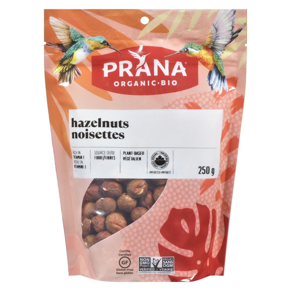 Prana Noisettes Crues Biologiques, 250 G – 6 Par Caisse