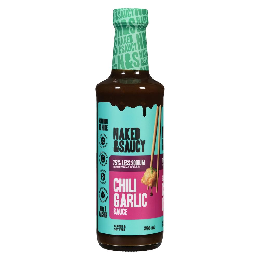 Naked And Saucy Organic Chili Garlic Sauce, 296 Ml -- 6 Per Case