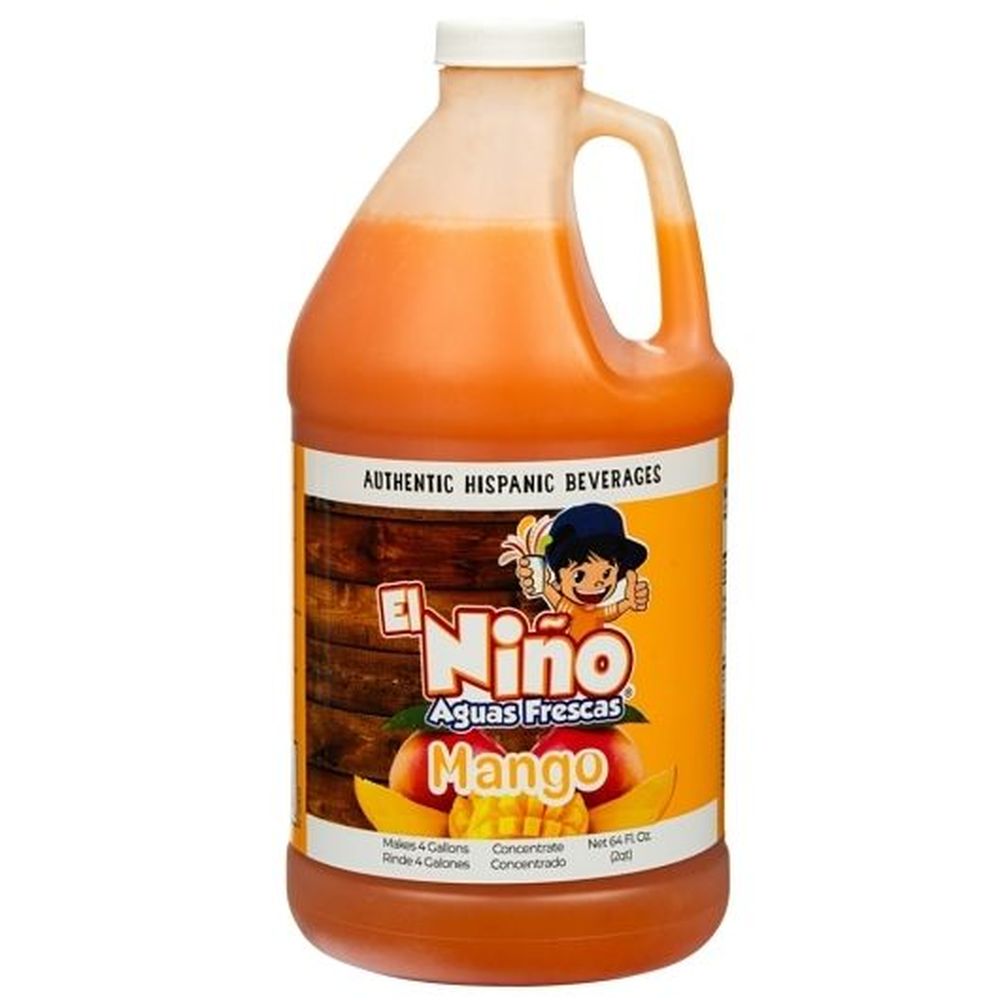 El Nino Aguas Frescas Mango, 1/2 Gal Bottle -- 6 Per Case