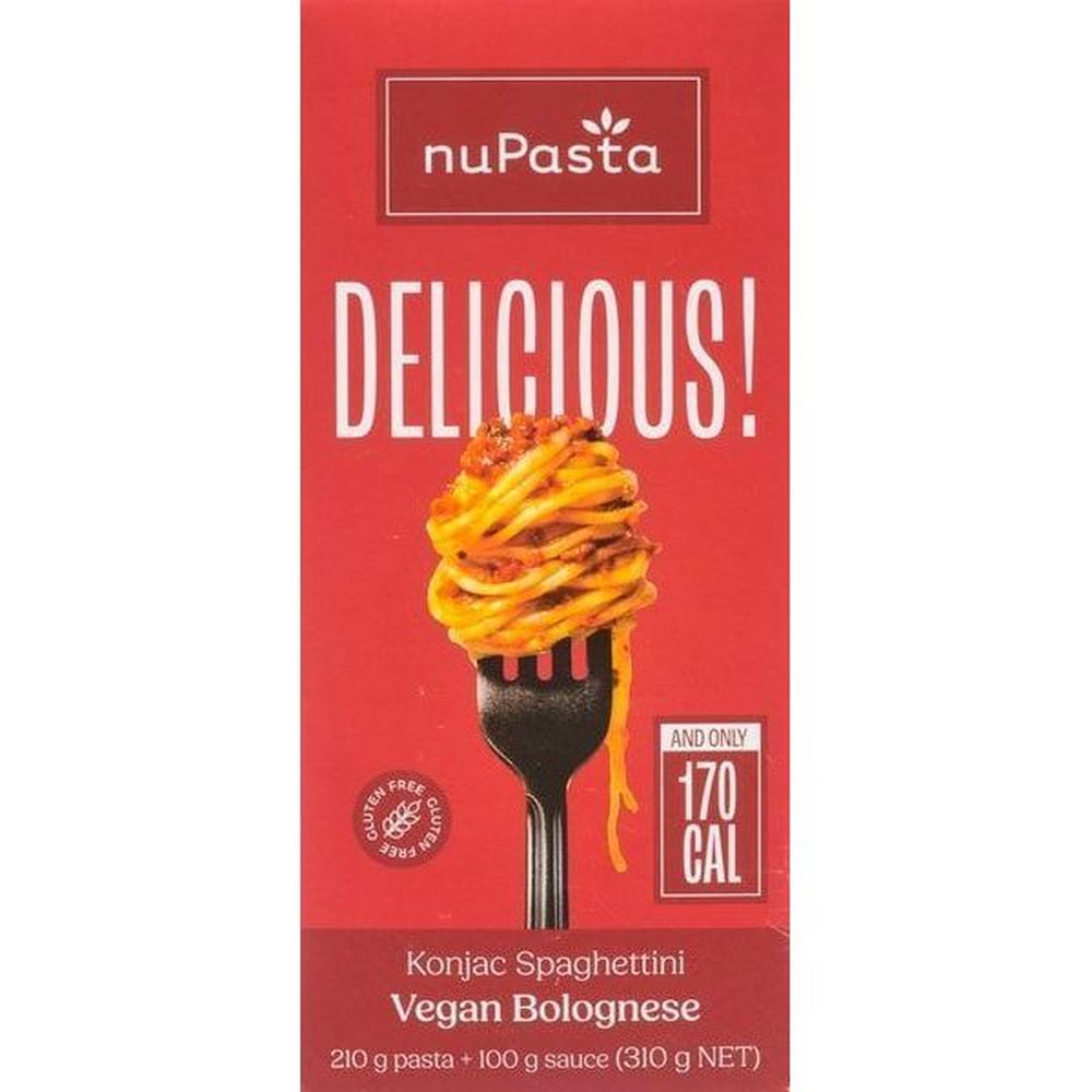 Nupasta Konjac Spaghettini Vegan Bolognese Meal Kit, 310 G -- 6 Per Case