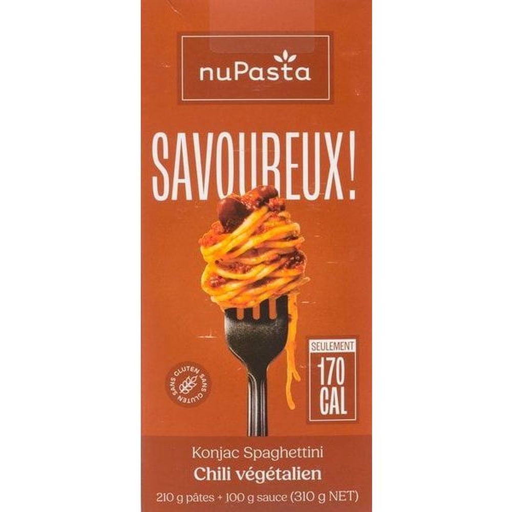 Nupasta Konjac Spaghettini Vegan Chili Meal Kit, 310 G -- 6 Per Case