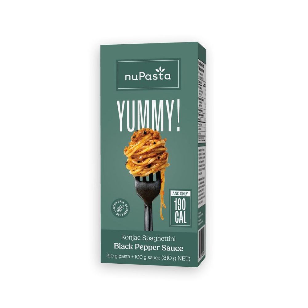 Nupasta Black Pepper Sauce With Konjac Spaghettini Kit, 310 G -- 6 Per Case