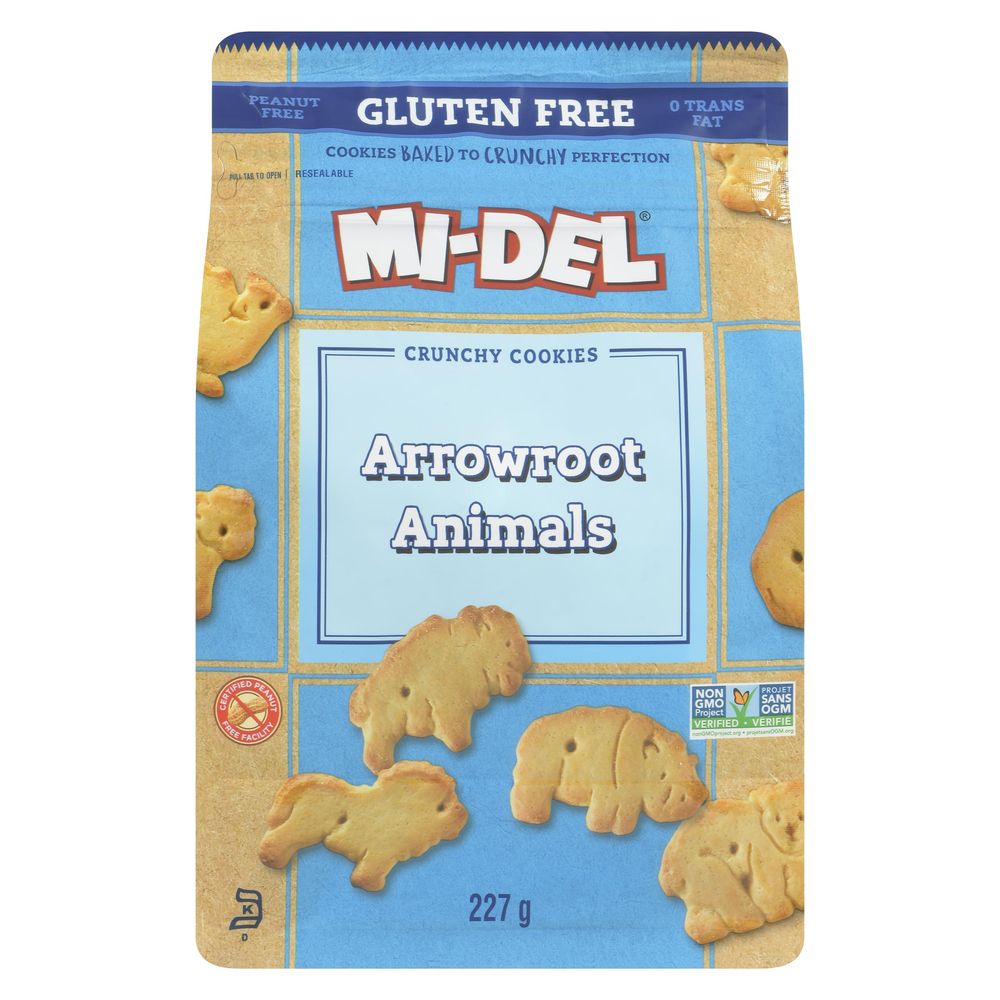 Mi-del Arrowroot Animal Cookies, 227 G