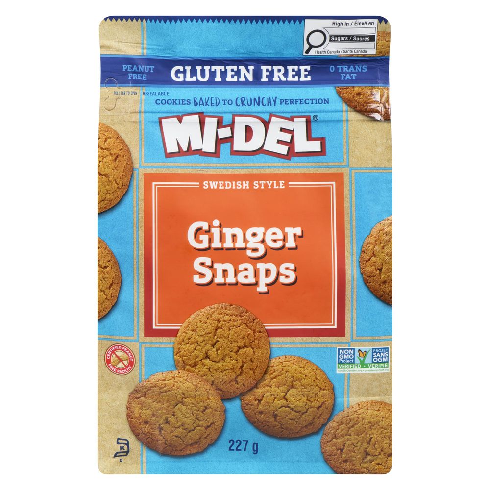 Mi-del Ginger Snap Cookies, 227 G