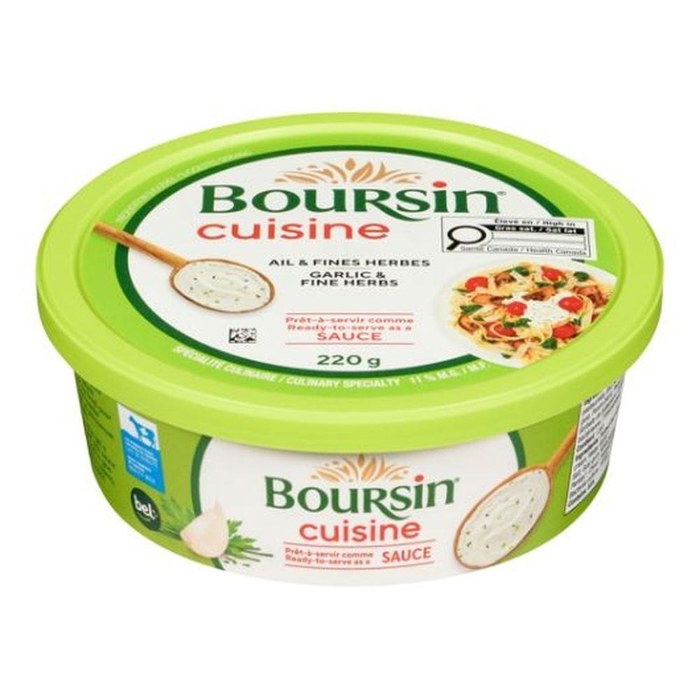 Boursin Cuisine Garlic And Fine Herbs Sauce, 220 G -- 6 Per Case