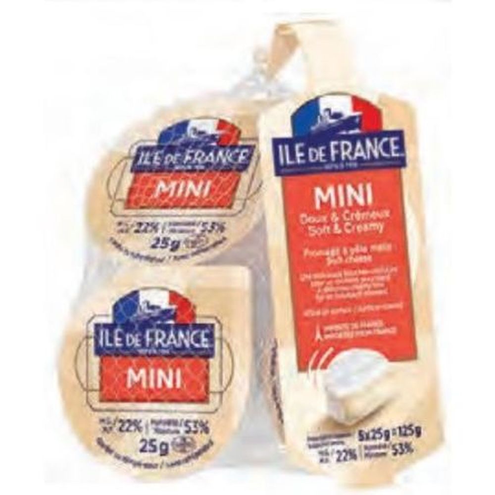 Ile De France Mini Soft And Creamy Cheese, 125 G -- 12 Per Case