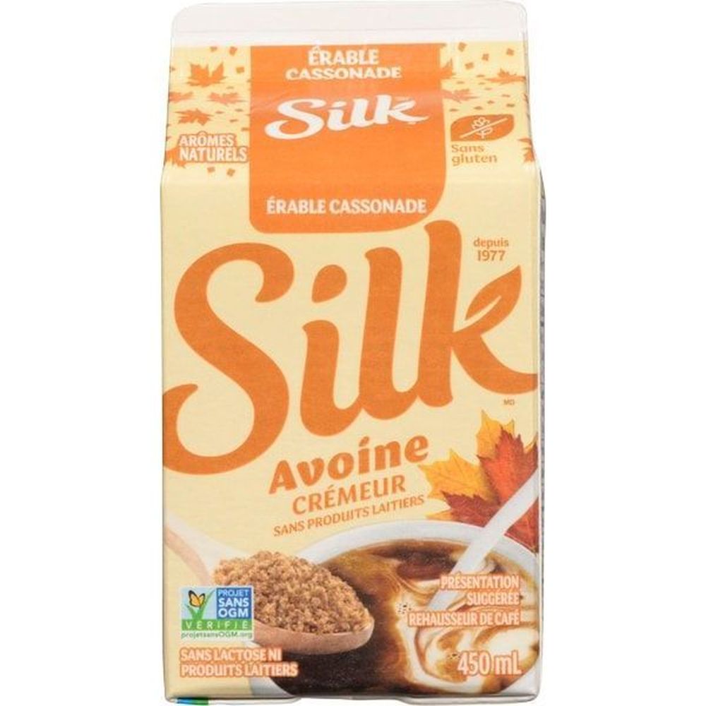 Silk Maple Brown Sugar Oat Based Coffee Creamer, 450 Ml -- 12 Per Case