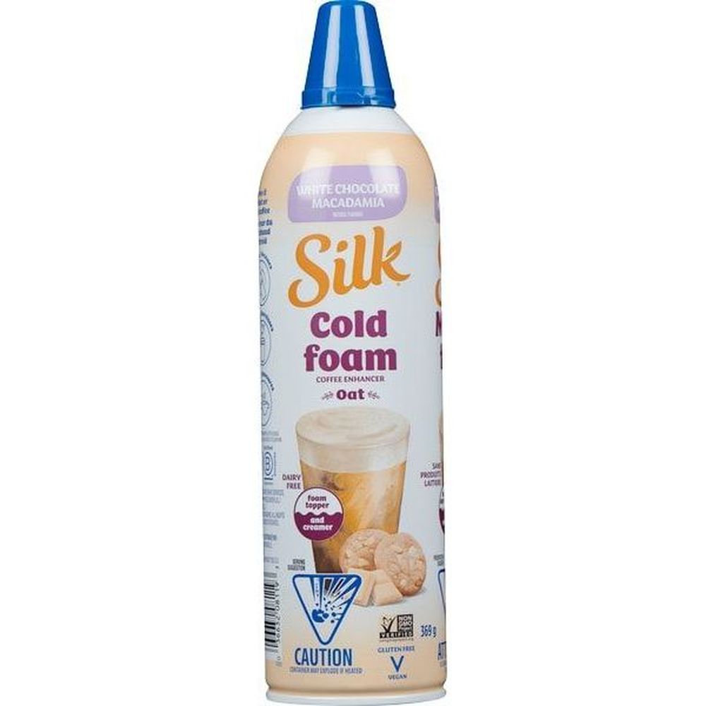 Silk White Chocolate Macadamia Cold Foam Oat Based Coffee Enhancer, 369 G -- 12 Per Case