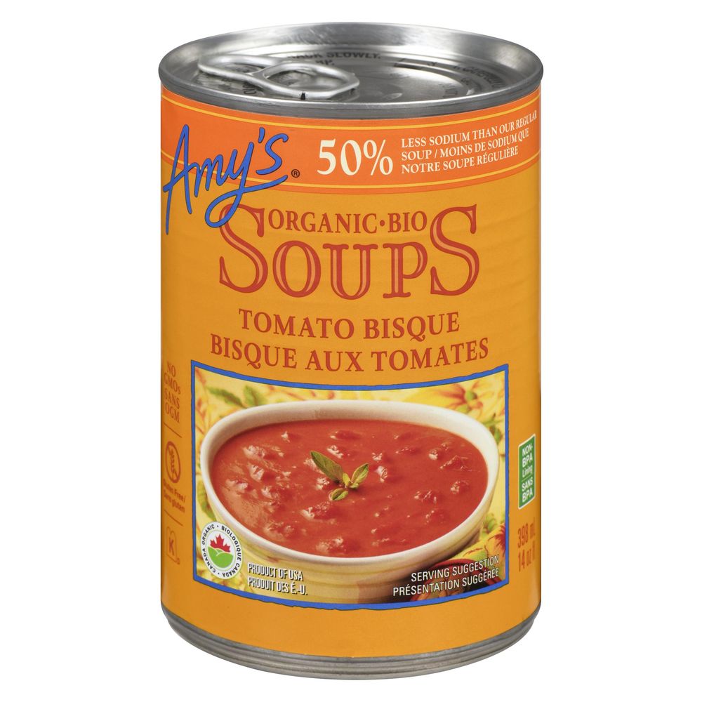 Amy's Organic Lower In Sodium Tomato Bisque, 398 Ml