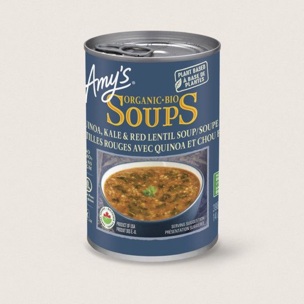 Amy's Quinoa Kale And Red Lentil Soup, 398 Ml