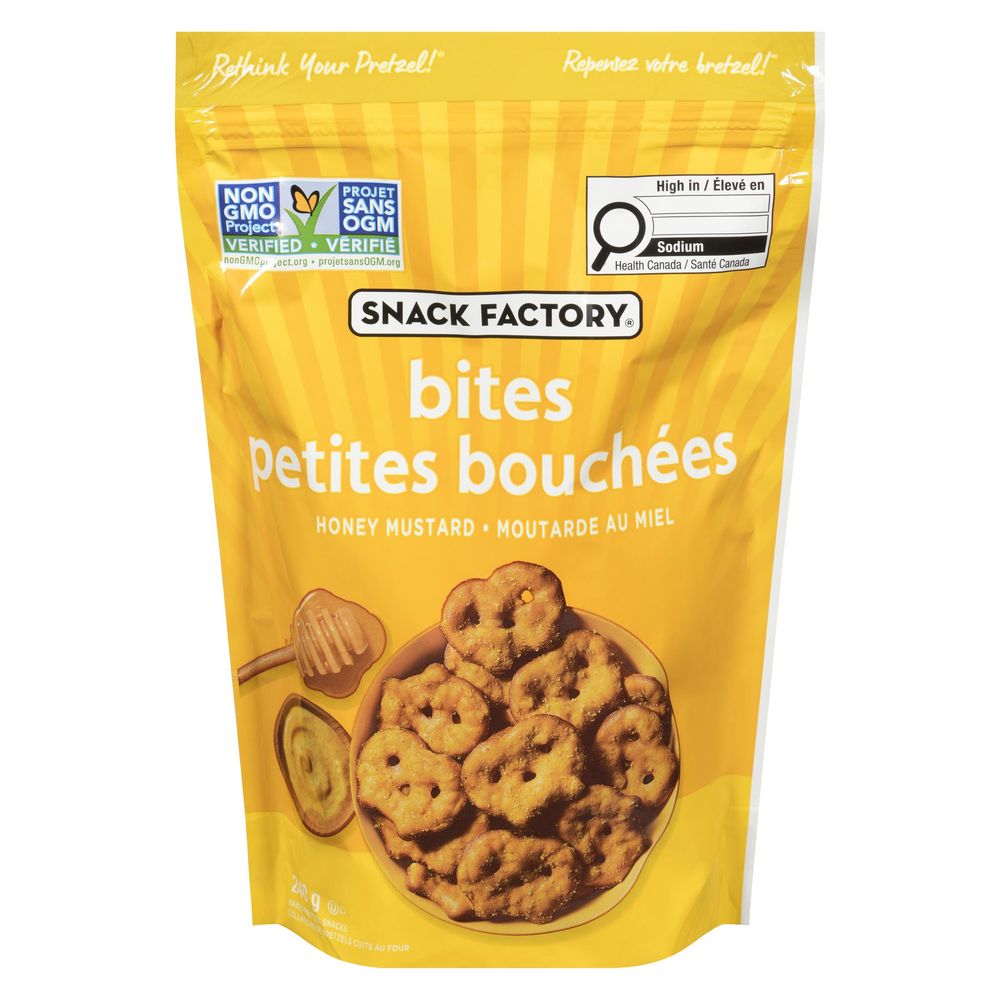 Pretzel Crisps Bites Honey Mustard Cracker, 240 G