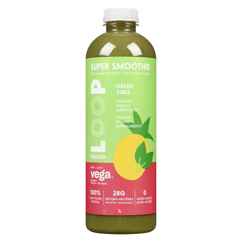 Loop Mission Green Vibes Super Cold Pressed Smoothie, 1 L